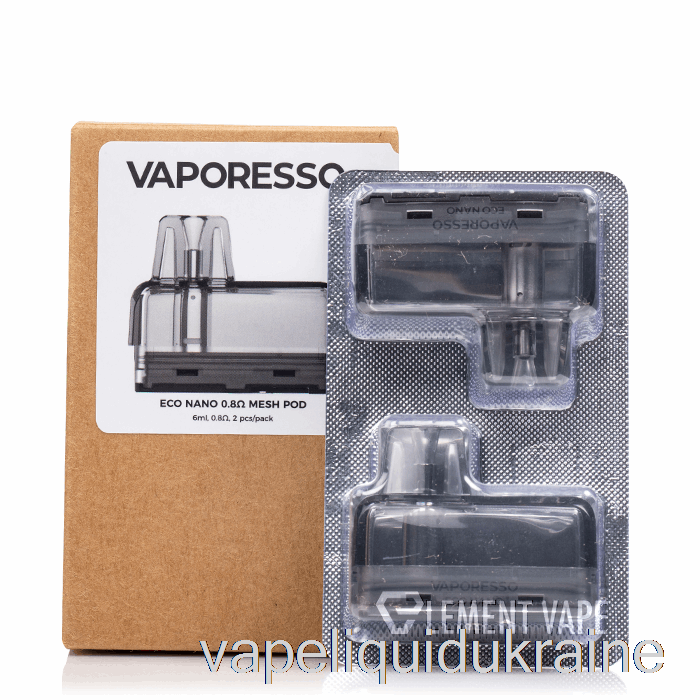 Vape Liquid Ukraine Vaporesso ECO Nano Replacement Pods 0.8ohm Pods